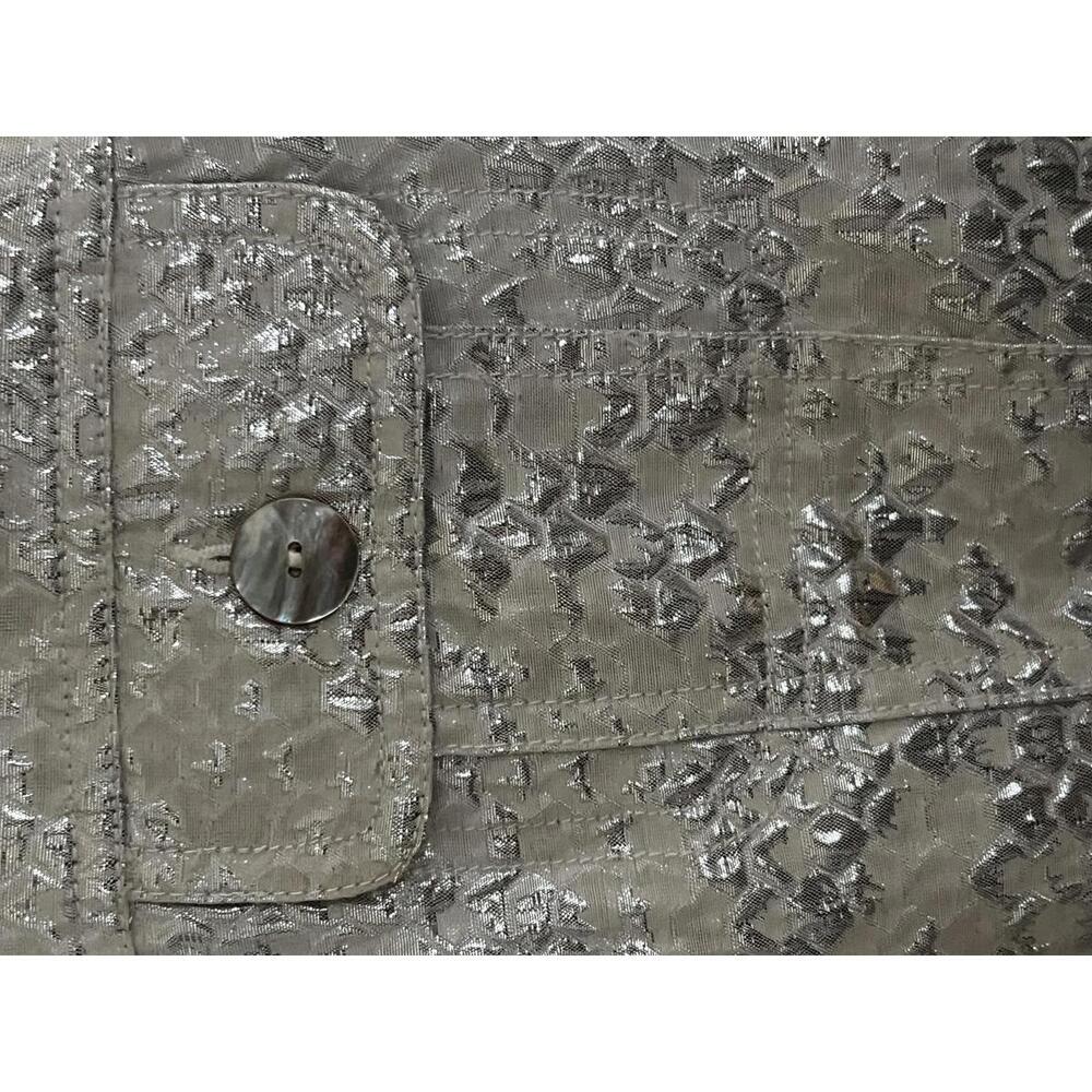 Ruby Rd. Metallic Textured Jacket Size 12 - image 4